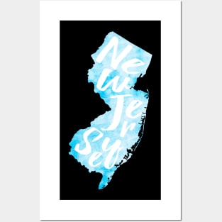 Blue New Jersey Posters and Art